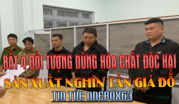 BẮT 4 ĐỐI TƯỢNG DÙNG HÓA CHẤT ĐỘC HẠI SẢN XUẤT HÀNG NGHÌN TẤN GIÁ ĐỖ