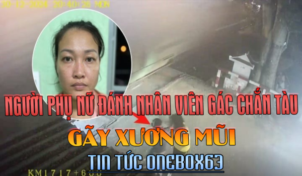 KHỞI TỐ NGƯỜI PHỤ NỮ ĐÁNH NHÂN VIÊN GÁC CHẮN TÀU GÃY XƯƠNG MŨI