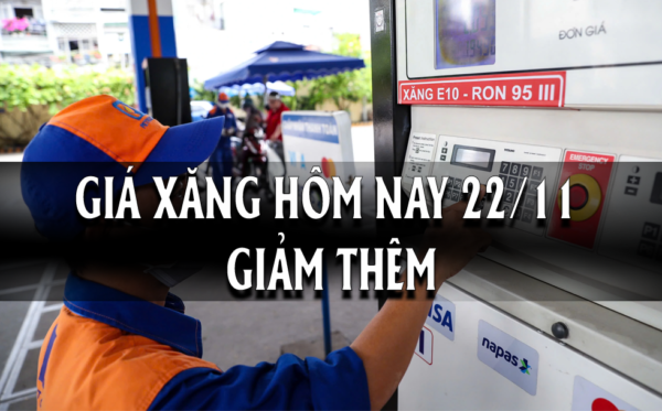 Giá xăng hôm nay 22/11 giảm thêm