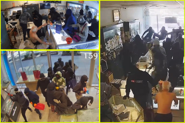 20 người cướp tiệm vàng trong 70 giây gây sốc ở California