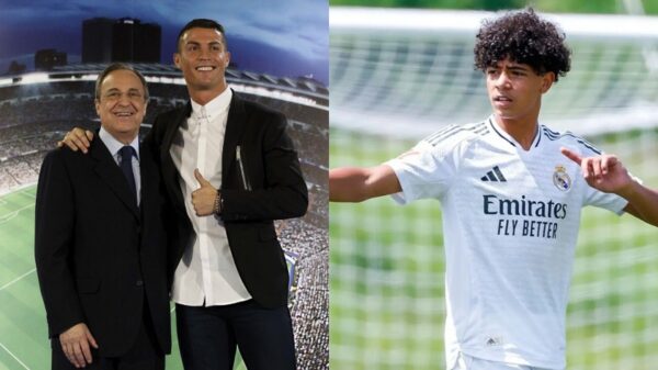 Cristiano Ronaldo được cho là đã liên hệ với Chủ tịch Florentino Perez nhằm tạo điều kiện để con trai tập luyện cùng đội trẻ Real Madrid