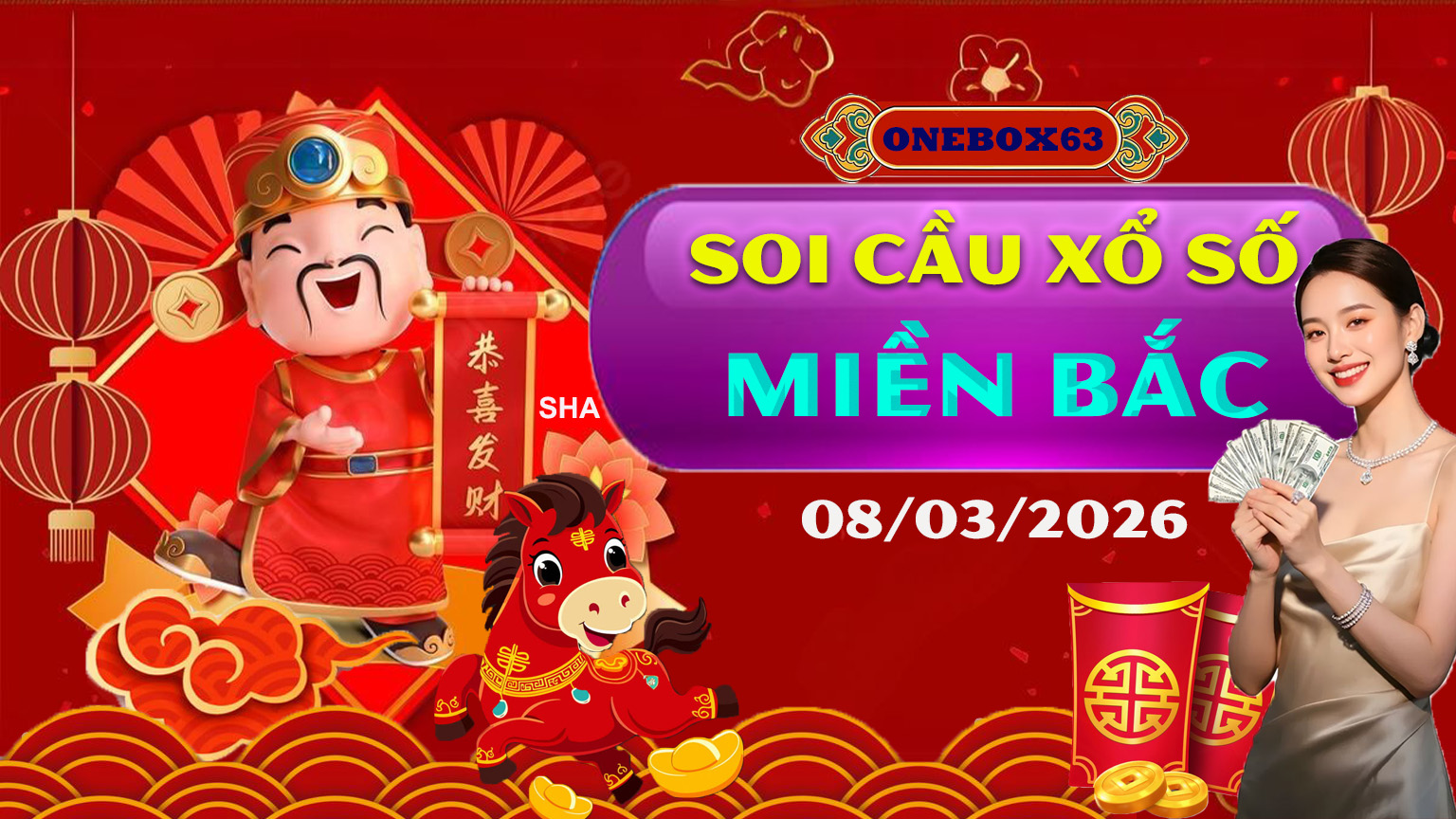SOI CẦU XSMB ONEBOX63 08/03/2026