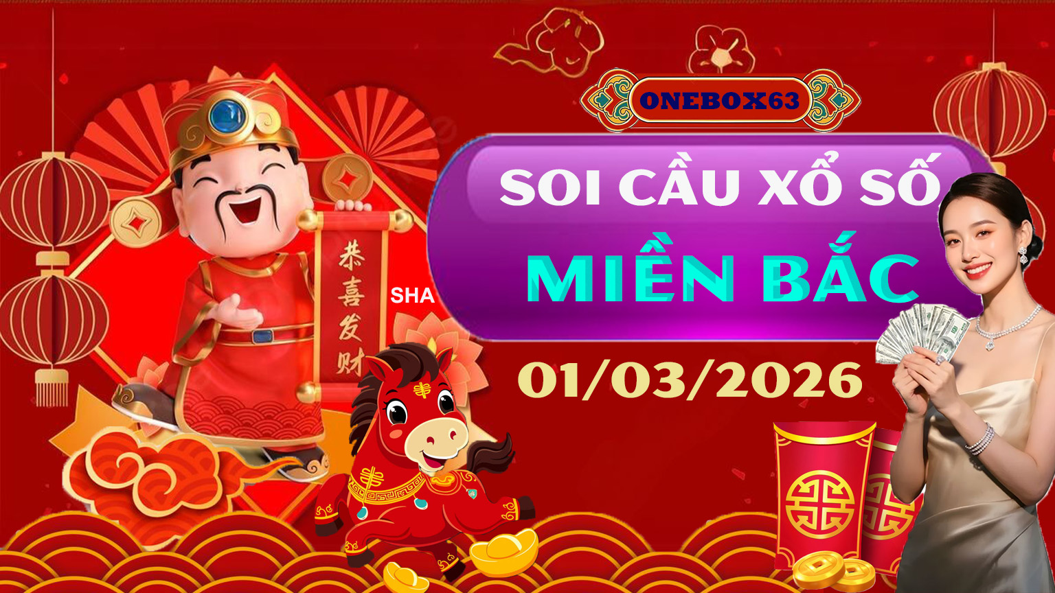 SOI CẦU XSMB ONEBOX63 01/03/2026